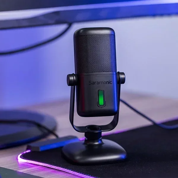 2026 Premium  Saramonic SR-MV2000 USB Multicolor Live Broadcast Recording Adjustable USB Desktop Microphone with Tableto view 3