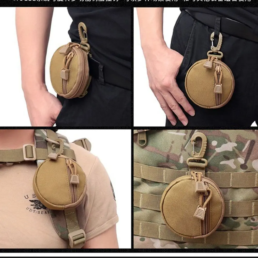 New Purse Outdoor Belt Bag Waist Pack Key Coin Wallet Small Round Bag