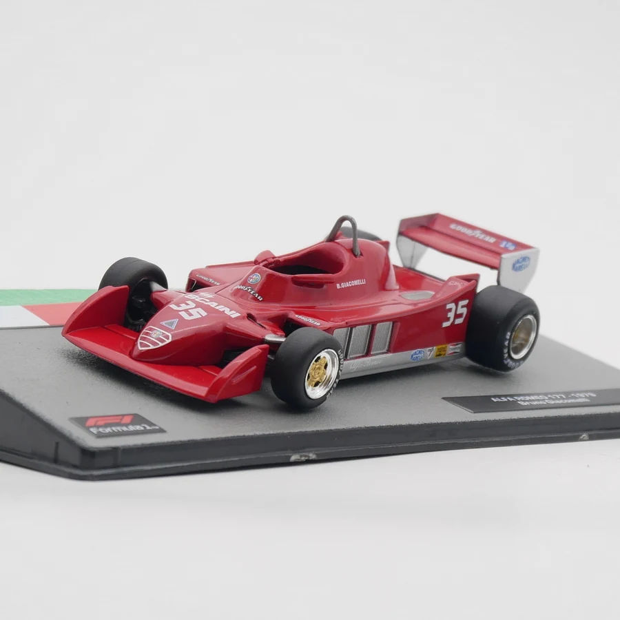 Colección de vehículos de juguete Ixo 1:43 ALFA ROMEO 177 1979 Bruno Giacomelli Racing Diecast Car Model