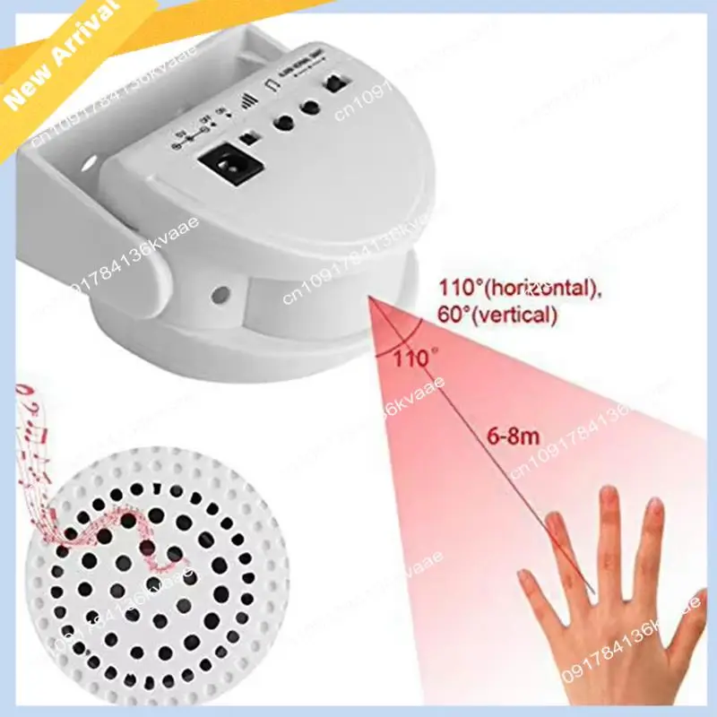 M01K Wireless Guest Benvenuto Campanello Allarme Campanello per porta Sensore di movimento PIR a 32 canzoni per ingresso negozio Protezione di sicurezza aziendale Greeter