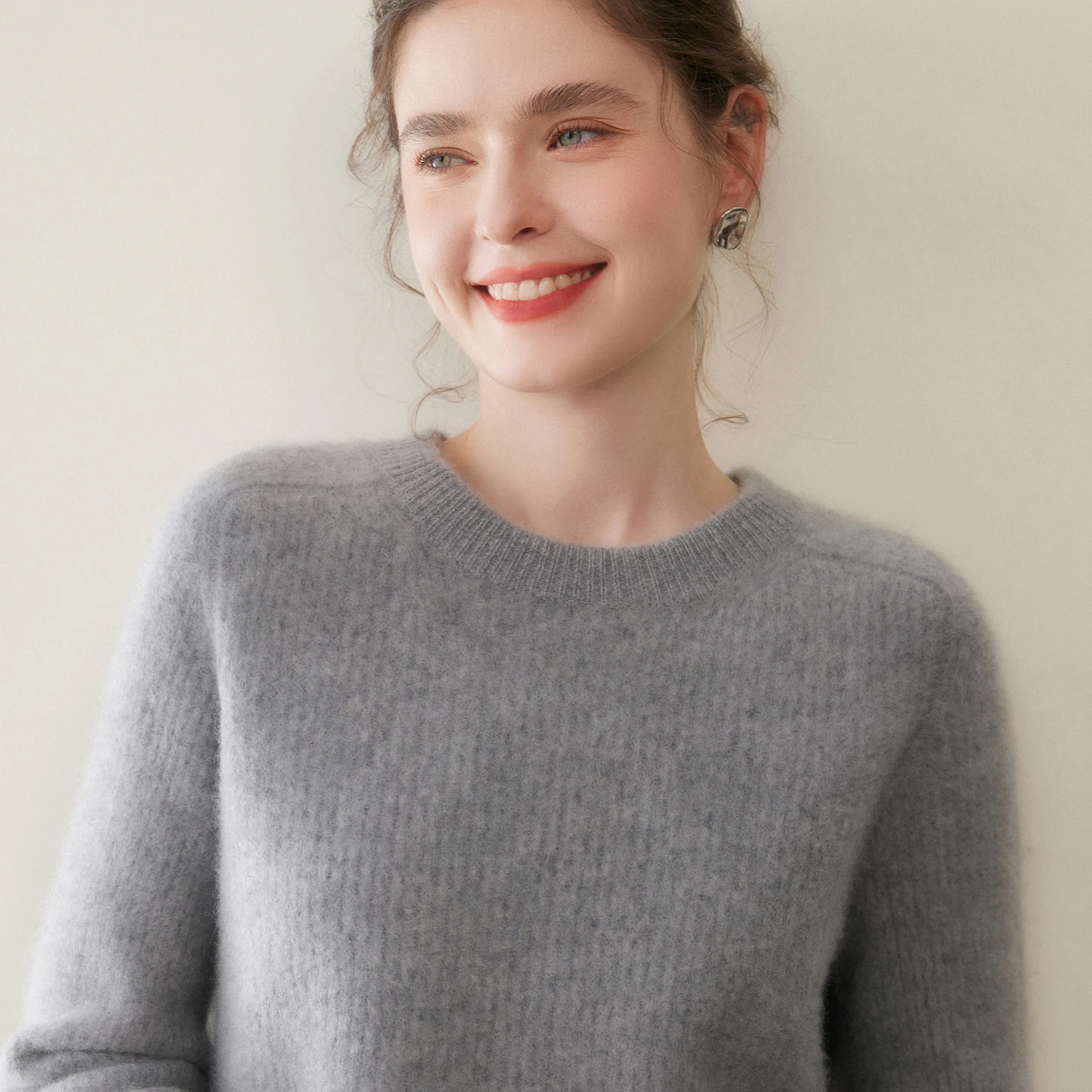 2025 Autumn Winter New 100% Cashmere Sweater Women\'s O-Neck Thicken Warm Sweaters Female Loose Size Knit Pullover Bottoming Tops