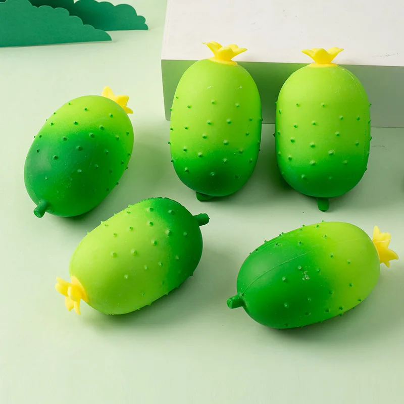 Simulação pepino squeeze brinquedos fidget bolas de alívio do estresse recuperação lenta descompressão brinquedo mole para adultos crianças presente aniversário
