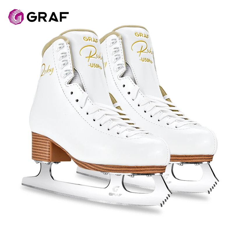 4.0 مللي متر GRAF عالية الدقة الكربون الصلب الزلاجات (الأسنان المتوسطة) أحذية تزلج على الجليد الجليد الشكل الزلاجات للبالغين آسيا فقط