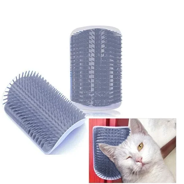 Cat Wall Corner Massage Brush Pet Product For Cat Self Groomer Wall Brush Corner Cat Massage Self Groomer Comb Brush