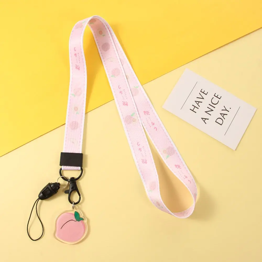 Correa para el cuello, cordón para colgar en el cuello de aguacate, llavero, correas para teléfono móvil, soporte para tarjetas de identificación, cordón, accesorios para teléfono móvil