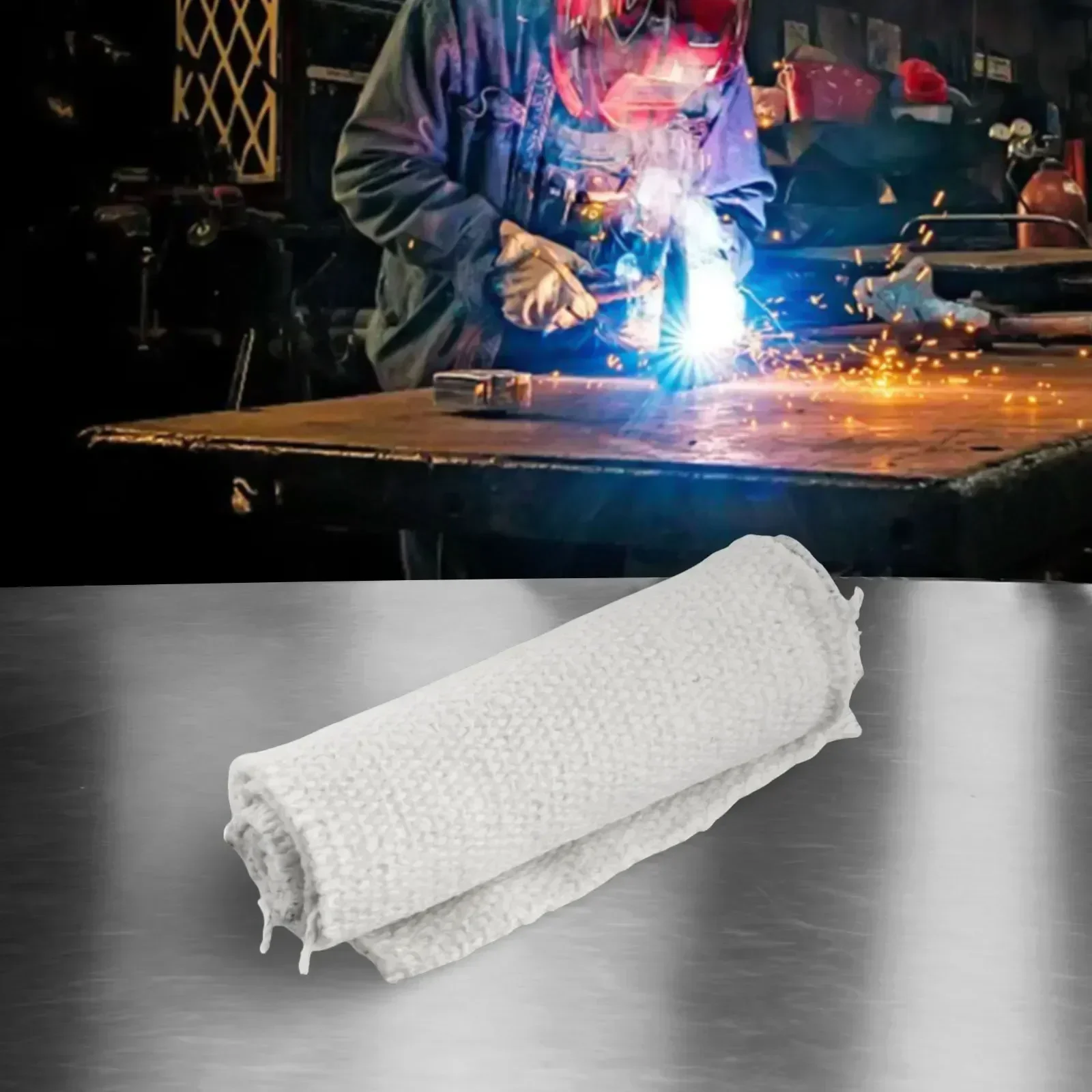 Fireproof Cloth High Temperature Resistant Ceramic Fiber Cloth Class A1 Incombustible Material For Labor Protection