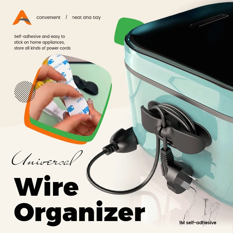 

Universal wire organizer The Cord Wrapper Cord Organizer for Cable Storage Cable for Mixer Blender Kitchen Organization