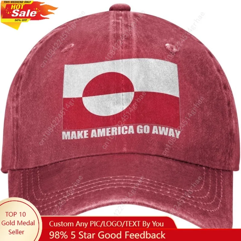 

Make America Go Away Hat for Men's Greenland Anti Baseball Caps Make America Go Away Cap