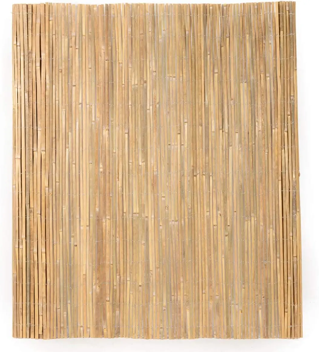 Eco-Friendly Bamboo Slat Fence Roll, 1.2m x 4m for Balcony Privacy and Wind Protection