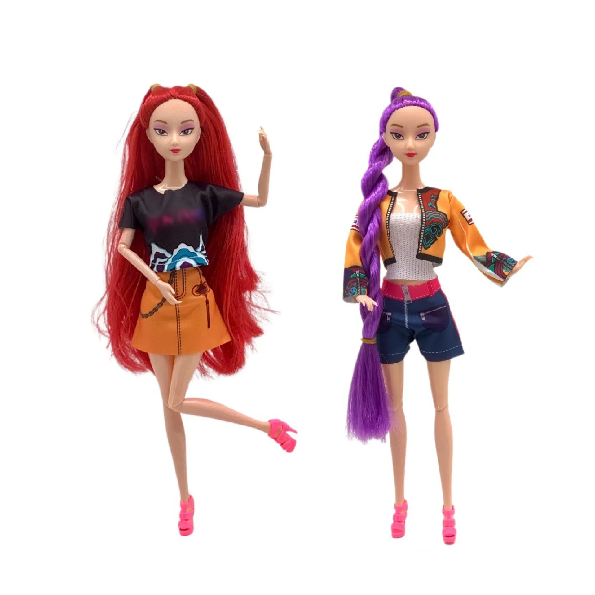 $_Kpop Demon Hunters Figura de acción de juguete Rumi Mira Zoey Figura de vinilo de juguete DIY Muñecas de moda K Pop Demon Hunters para fanáticos Regalo_ @