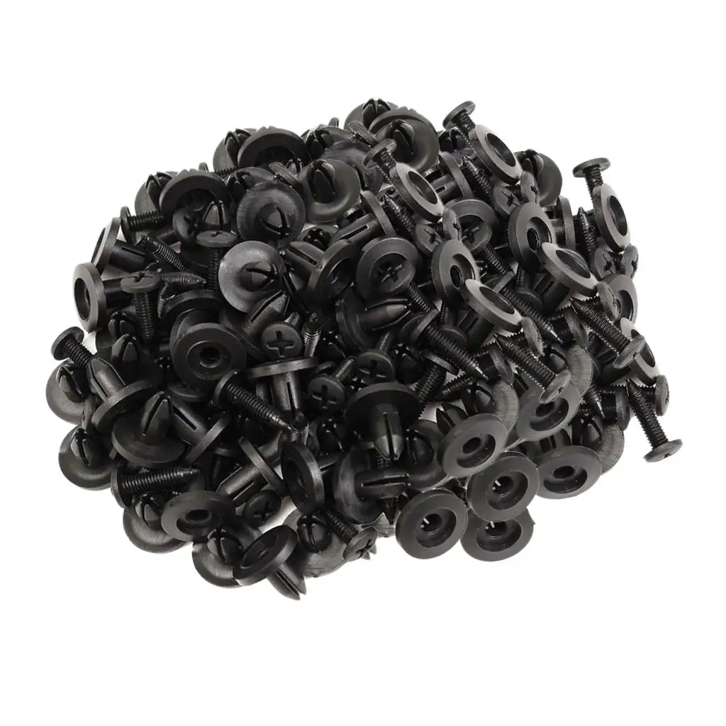 

100pcs Car Auto Bumper Clips 6mm Push Type Retainer Fastener Rivets Clips