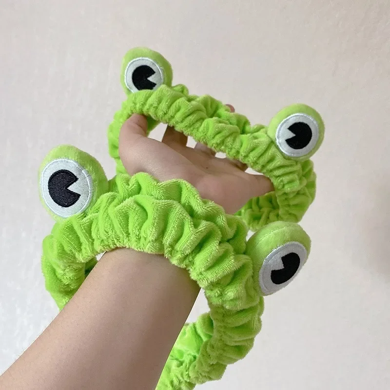 

Cartoon Frog Hairband Women's High Hairline Plush Hair Accessories Cute Animal Hair Ties Fashionable Headbands