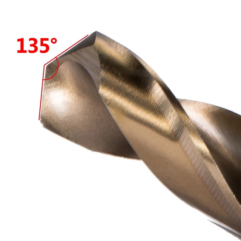 0.6-25mm HSS M35 Cobalt 5% Twist Drill Bit Straight Shank Metal Drilling Hole Tool for Stainless Steel Aluminum Iron Copper Wood