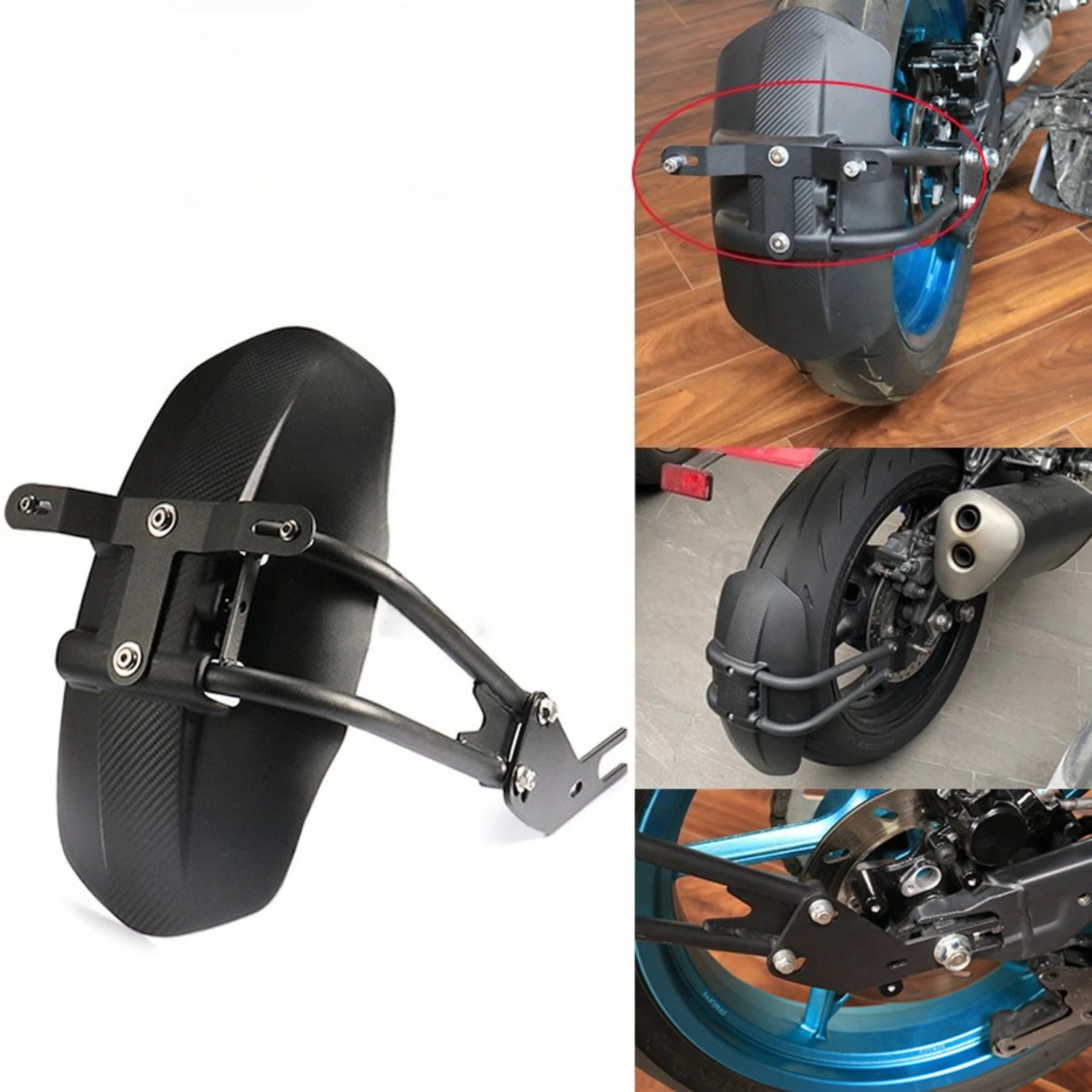 

Universal Motorcycle Rear Mudguard Guard Rear Wheel Cover For HONDA For Ducati For Benelli For BMW For KAWASAKI For SUZUKI