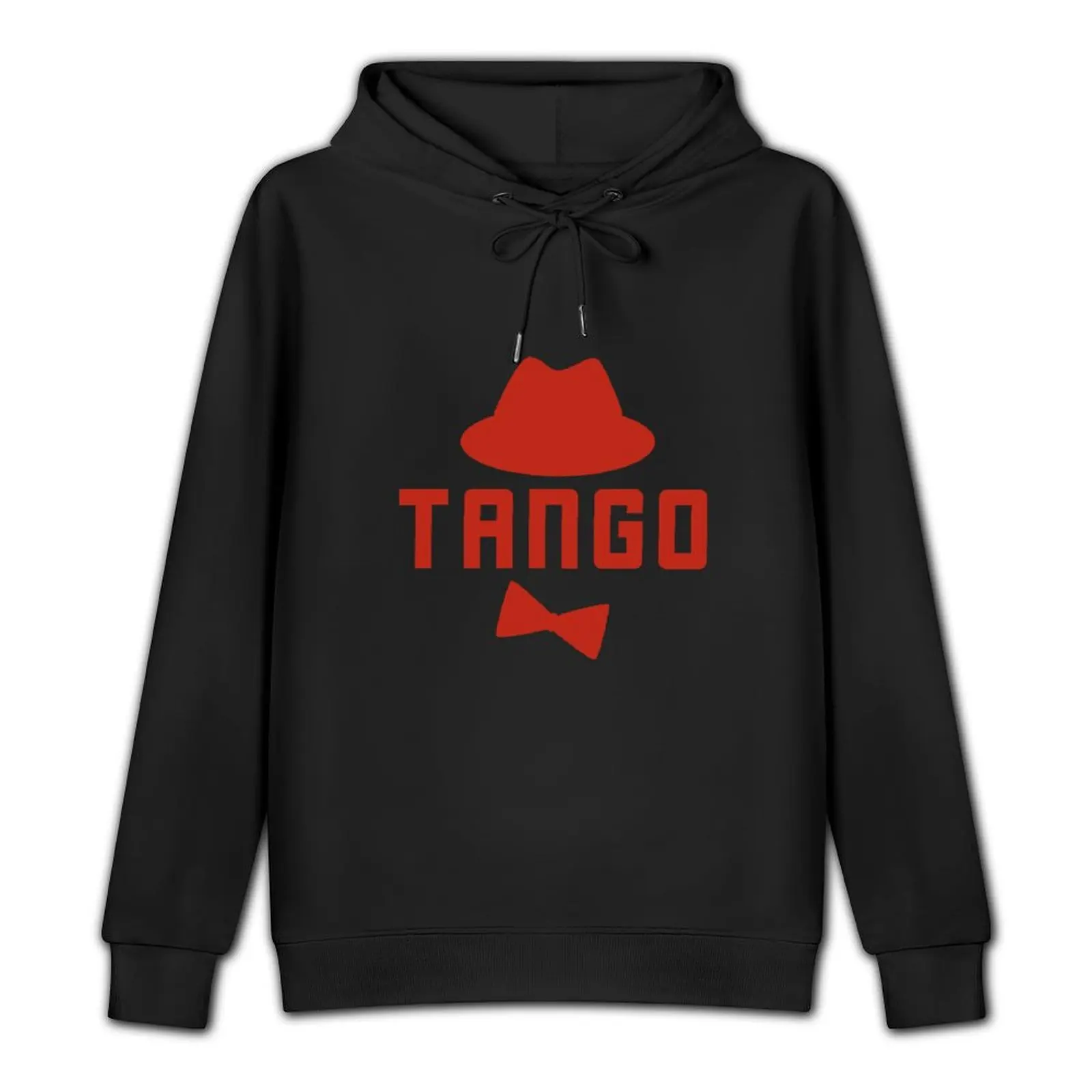 Cute Tango Art Red Fedora Hat and Bowtie Pullover Hoodie korean autumn clothes man hoodie