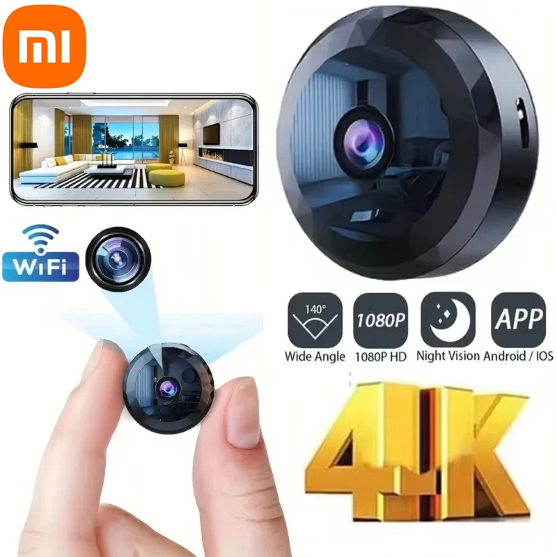 كاميرا Xiaomi WiFi Mini HD كاميرا أمان ذكية عن بعد لاسلكية إصدار ليلي كاميرا مراقبة فيديو صوتية للمنزل