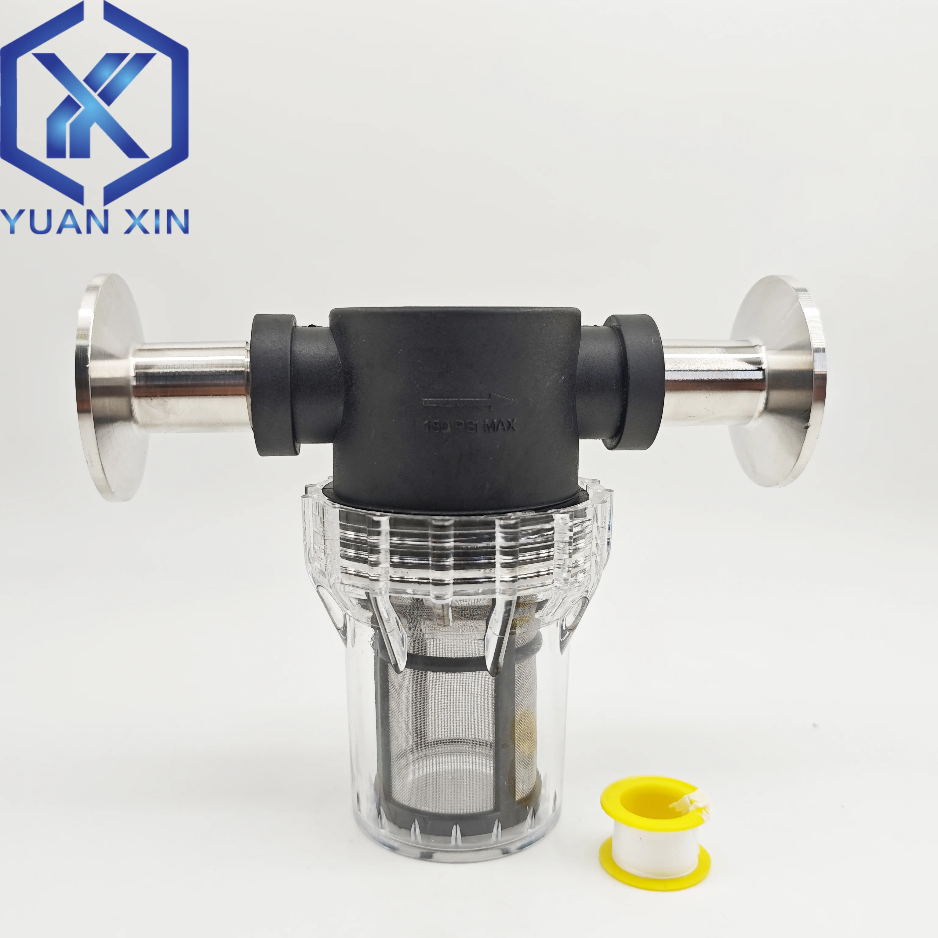 Home Brew Beer Wort Filter Tri Clamp Malt Beer Filter Water Pipe Filter in Various Sizes 25.4mm 34mm 40mm 50.5mm 64mm