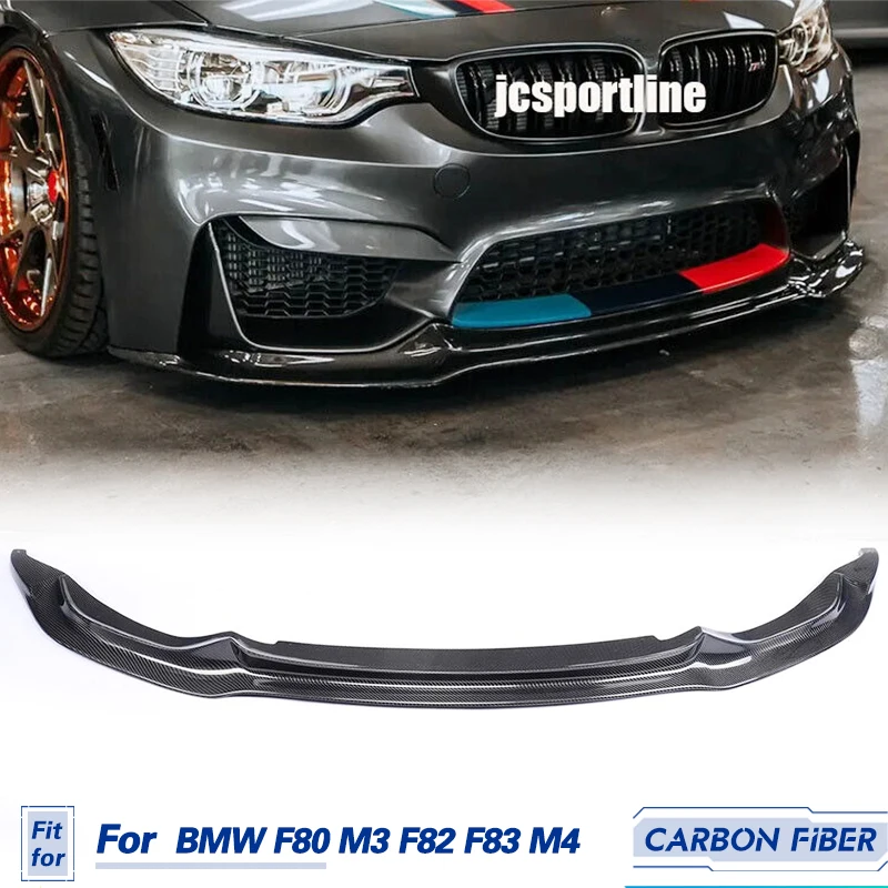 

Car Front Bumper Lip Spoiler Carbon Fiber For BMW F80 M3 F82 M4 Sedan Convertible 2014-2017 Front Lip Chin Apron Protector