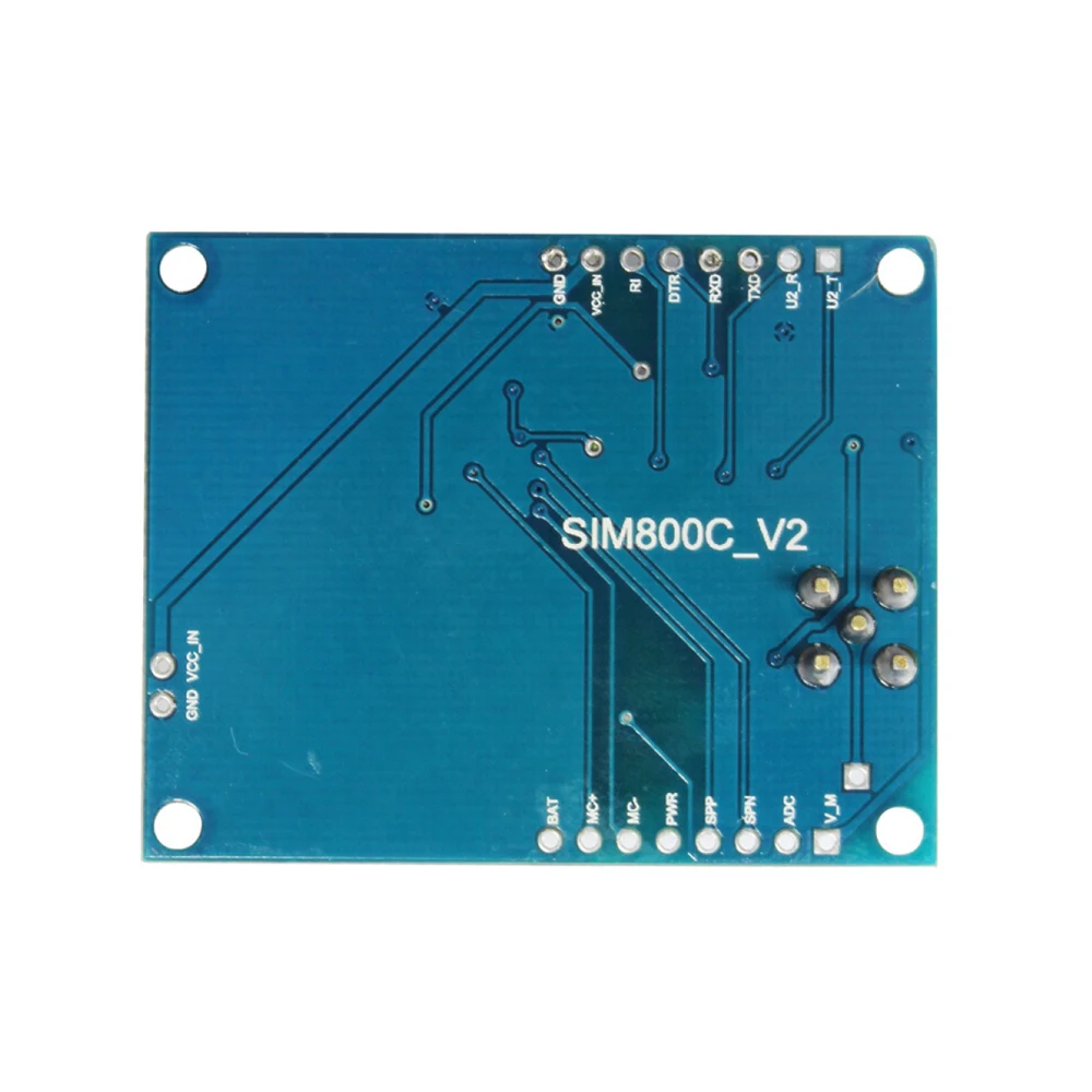 DC5-18V SIM800C مجلس التنمية رباعية الموجات GSM/GPRS وحدة دعم بلوتوث/DTMF استبدال SIM900A مع ضوء مؤشر العمل