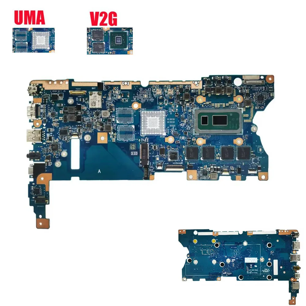 Placa Mãe Computador para ASUS, Zenbook Flip UX461FA, UX461FN, TP461U, TP461F, Laptop Mainboard, i3, i5, i7 CPU, 8GB, 16GB de RAM