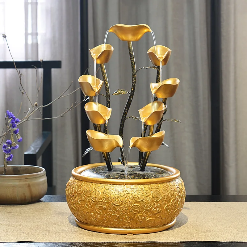 

Opening Gift Flowing Water Ornament Store Lucky Circulation Water Generating Wealth Living Room Office Desktop Gifts Gifts Decor