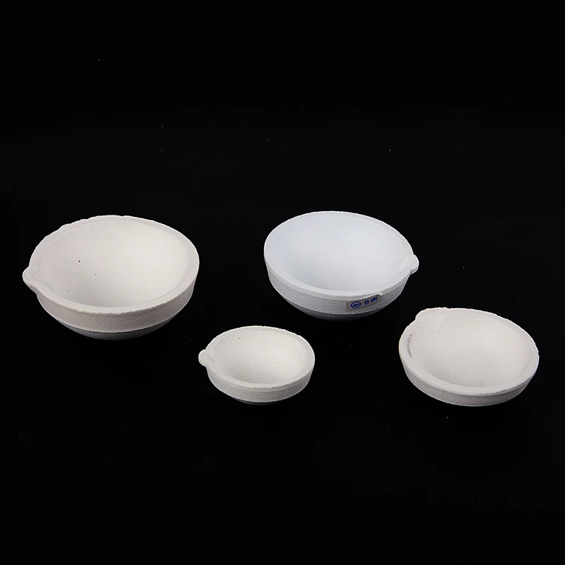 High Temperature Quartz Silica Melting Crucible Dish Bowl Pot Casting Gold Silver Metal Jewelry Casting Container