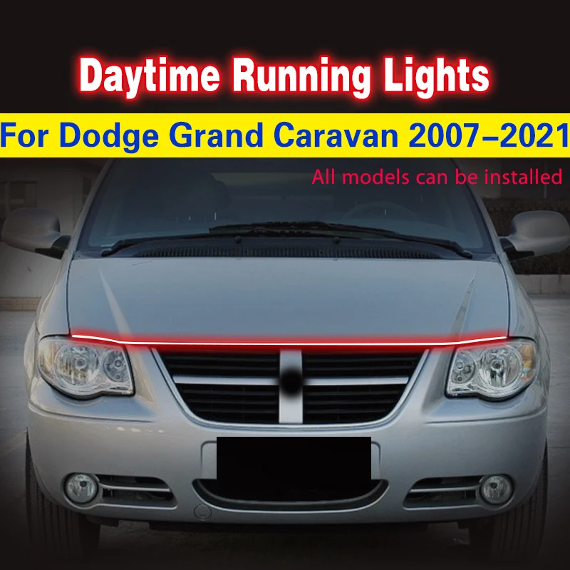 

1PCS LED For Dodge Grand Caravan 2007-2021 Car Daytime Running Light Fog Lamp Waterproof Flexible Decorative Ambient Lamp DRL