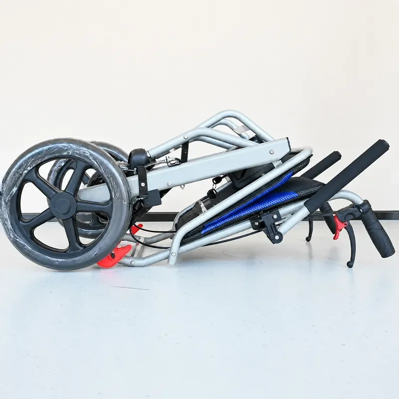 RAGON Electric Climbing Wheelchair Detachable Track Household Elderly Folding Scooter Cart