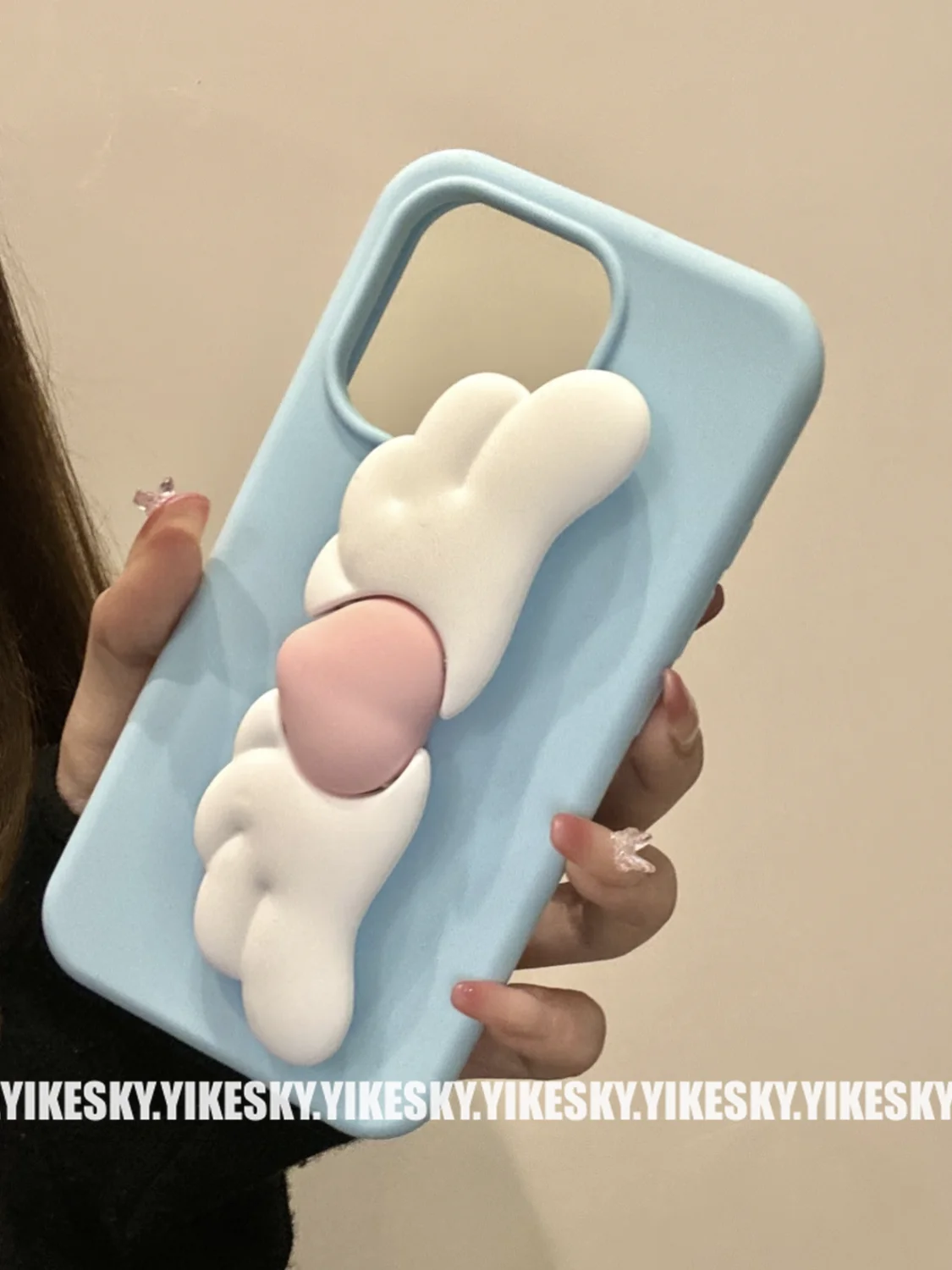 

Трехмерный складной чехол для мобильного телефона с крыльями ангела, подходит для iPhone, силиконовый корпус