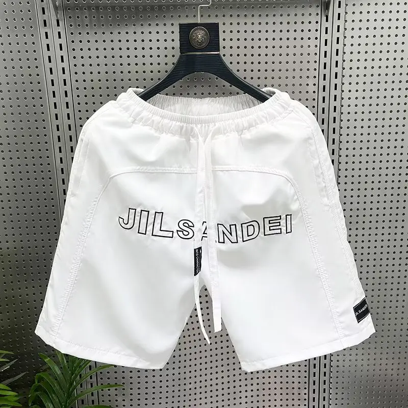 Pantalones cortos de alta calidad para hombre, pantalones cortos de playa transpirables de secado rápido de verano, ropa de moda de estilo americano para hombre, pantalones deportivos 2025