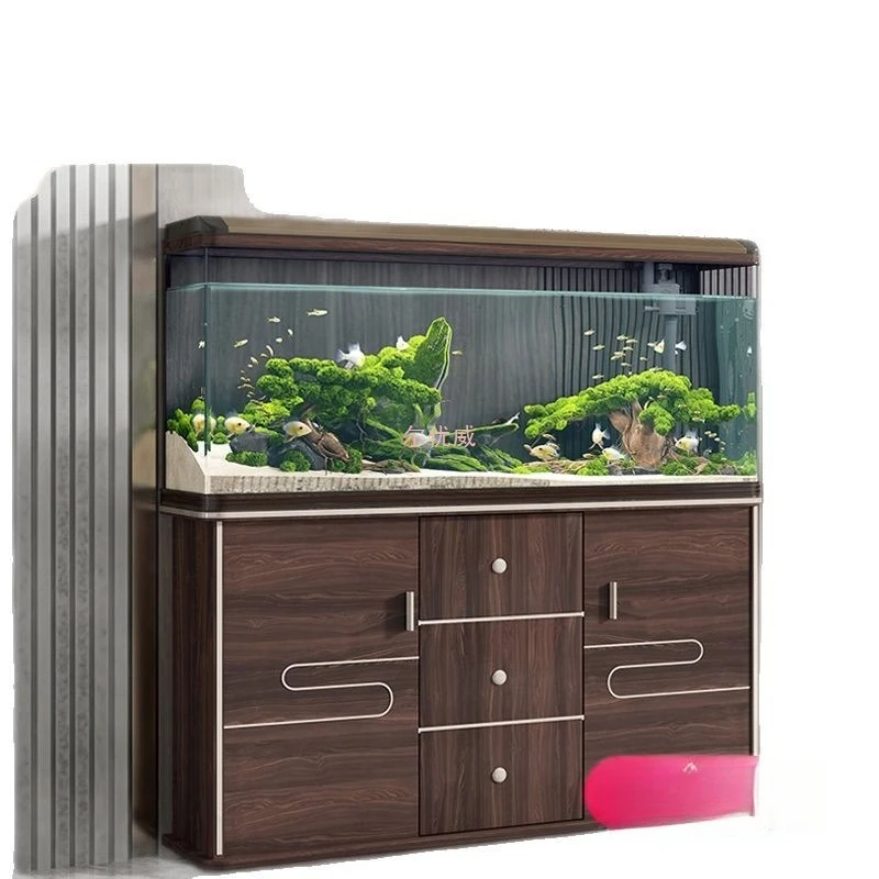 

Fish tank integrated molding package Fish tank living room household lazy water-free smart monitor Goldfish tank