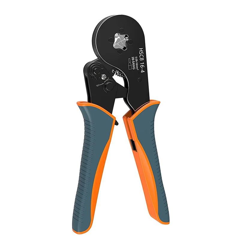 HSC8 16-4 Wire Ferrule Crimping Tool Square Jaw Crimper Plier AWG28-5 Self-Adjustable Terminals Clampl for Cable End-sleeves