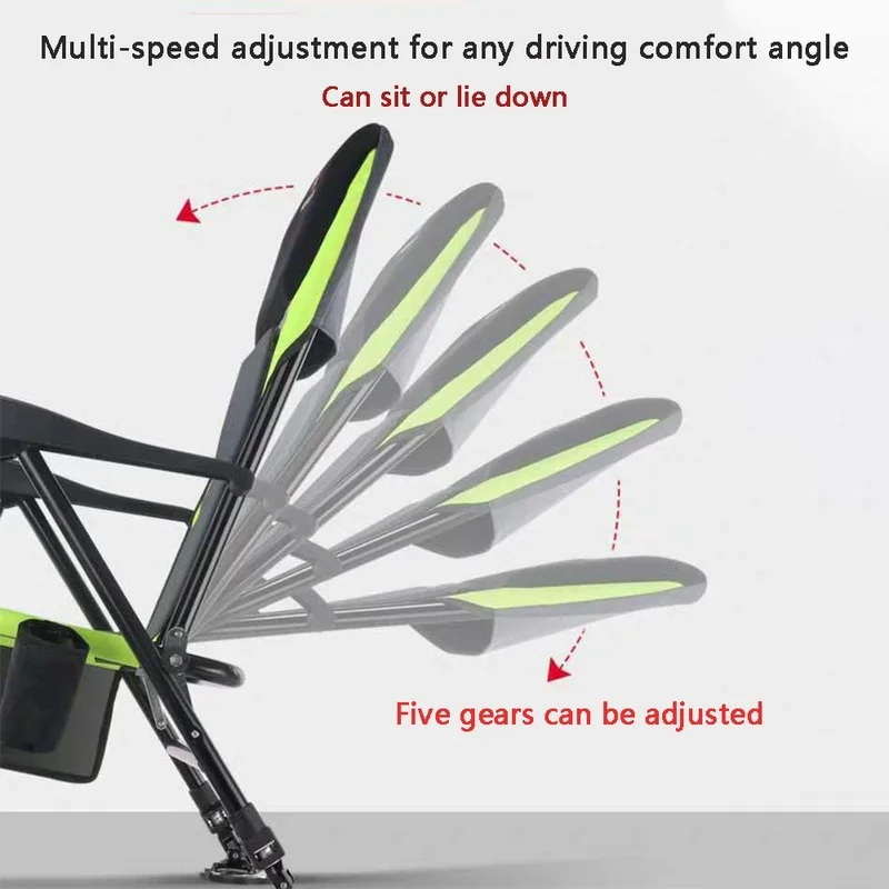 Fishing chair outdoor multifunctional foldable adjustable chair backrest four-leg adjustable aluminum alloy folding adults chair