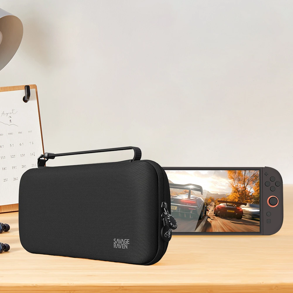 

Savage Raven by Skull & Co. EDC Case Portable Storage Pouch with 8 Card Slots for Nintendo for Switch2 Game Consoles Accessories