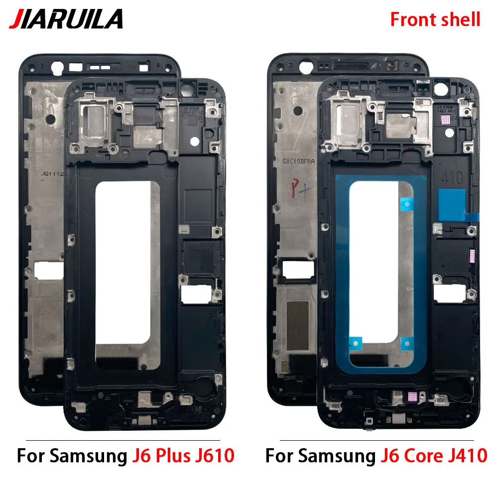 NEW LCD Frame Bezel For Samsung J4 Core J4 Plus J400 J5 Prime J5 Pro Front Housing Middle Shell Screen Holder Replacement Parts