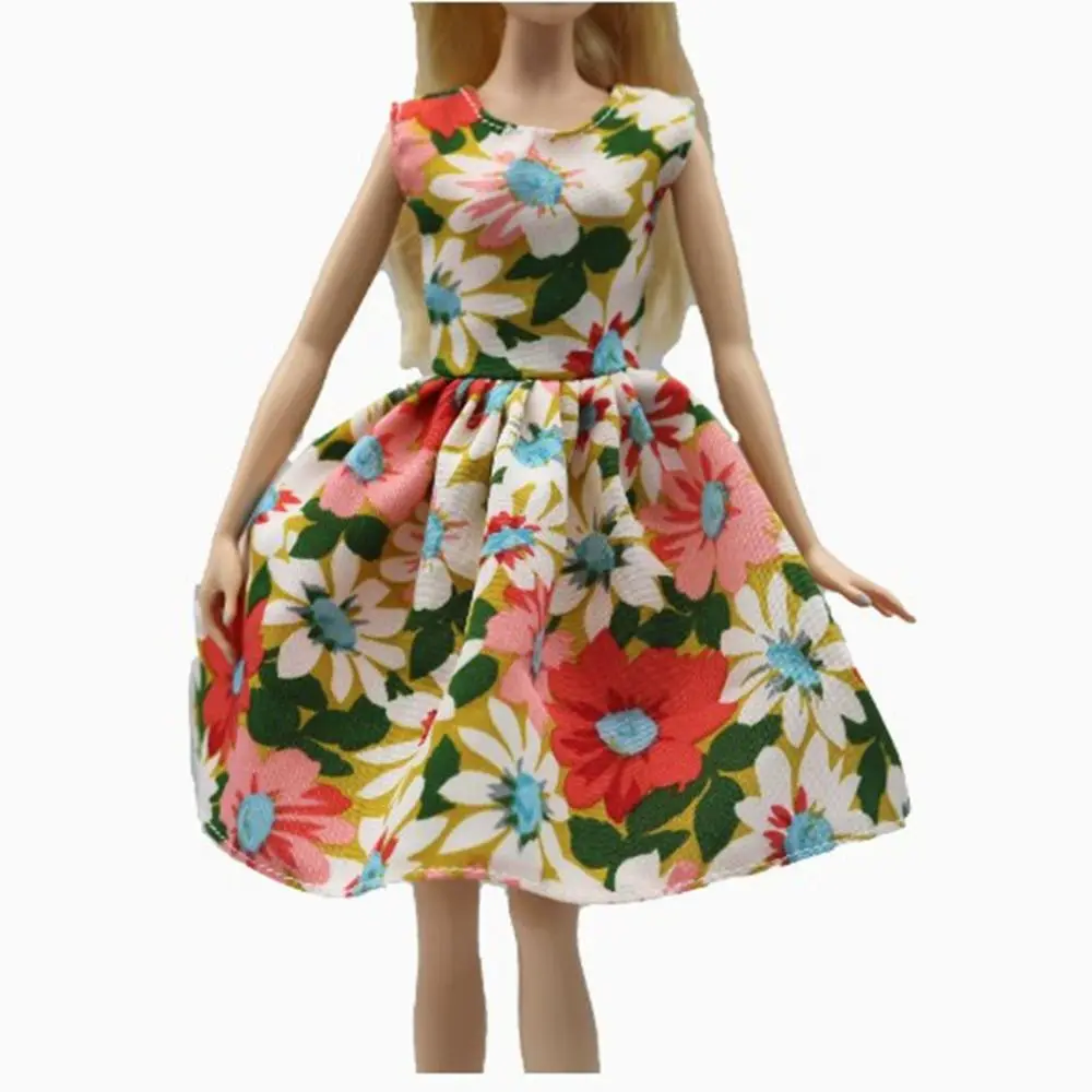 Moda polka dot saia casual wear diy acessórios vestidos florais feitos à mão presente da menina vestidos roupas para 30cm
