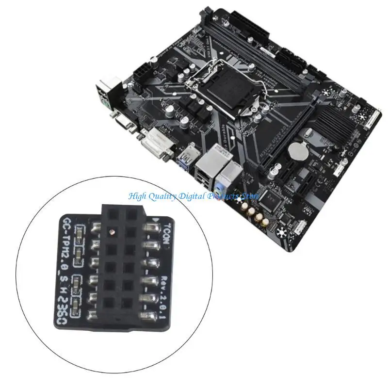 

U2JE 12Pin TPM2.0 Security Module TPM 2.0 Encryption Security Module Remote Card