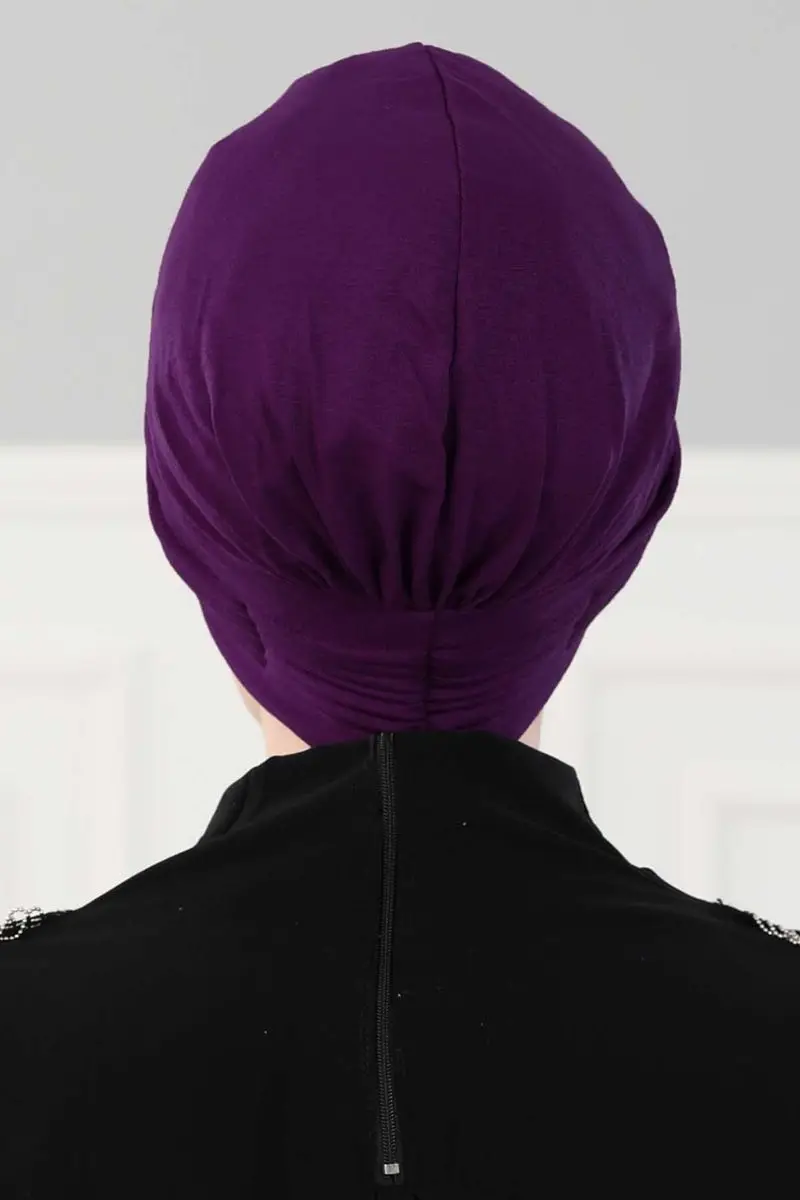 osso penteado plissado roxo