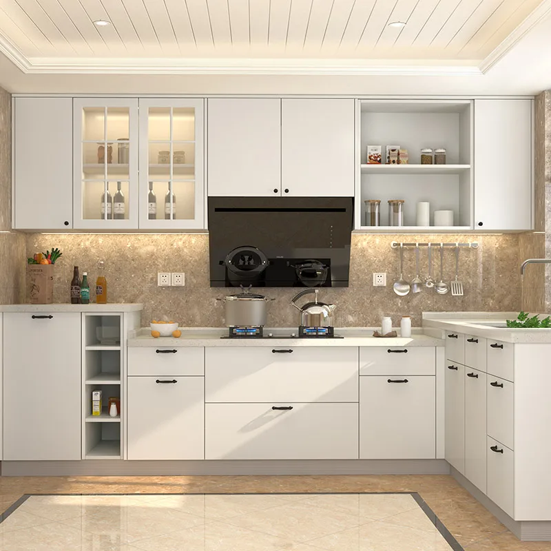 nc-Complete Custom Kitchen Cabinet Set for Home Renovation with Smart Storage Island Pantry# image 2