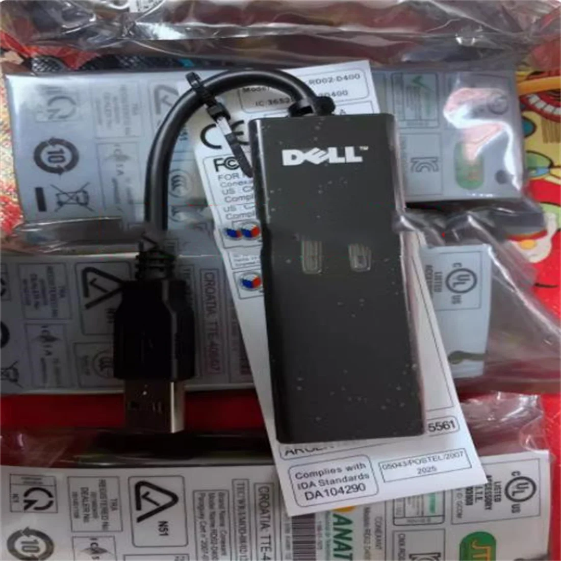 

Для подключения к Dell, внешний USB-модем 56K, модем факса NW147 0NW147