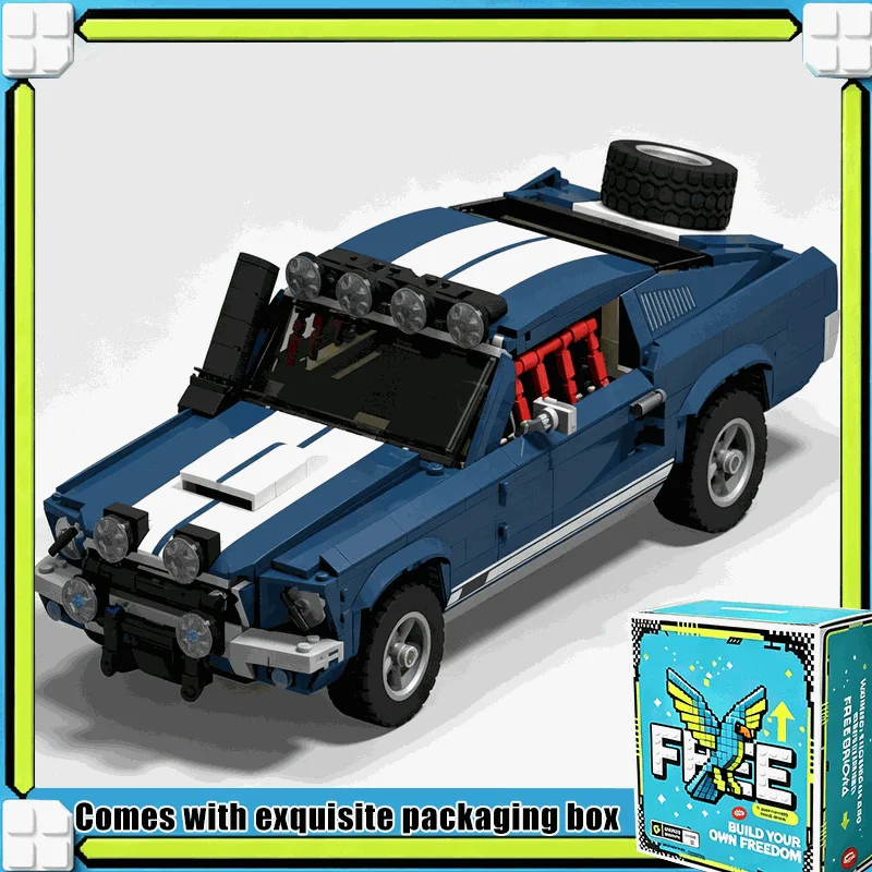 1547PCS MOC Classic Muscle Car Offroad Upgrade Addons Model Custom Puzzle Technical Building Blocks DIY Assembly Display Gift