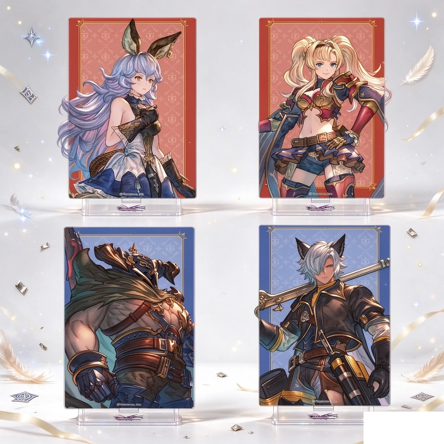 Classic Hot 15CM Anime Granblue Fantasy Model Action Figure Peripheral Collection Acrylic Stand Model Decorations Gifts Keychain