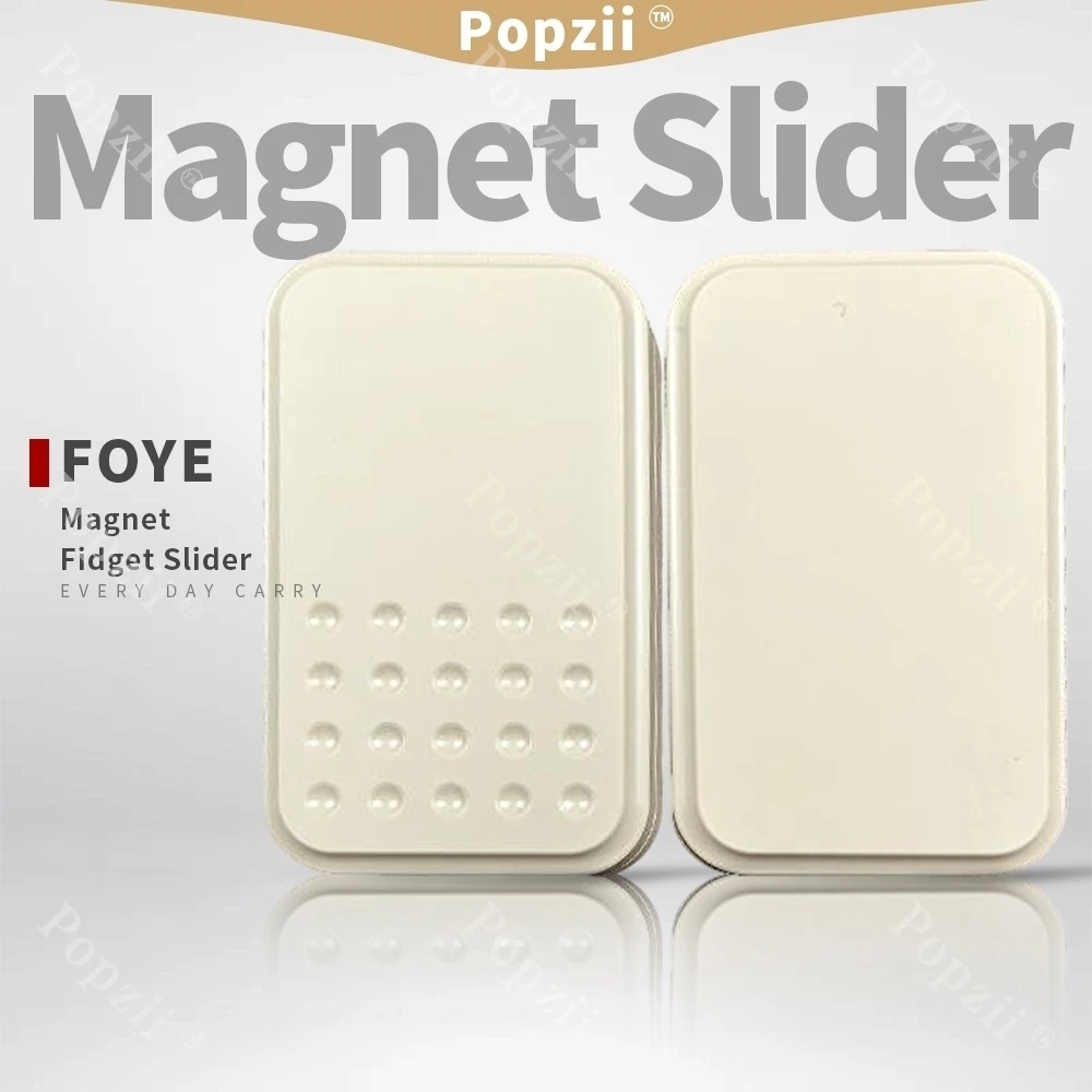 FOYE EDC PEEK Mechaniczny Magnetyczny Slider Antystresowy Zabawka Uspokajająca Snap Coin Multi Orbit Push Slider Zabawka Redukująca Lęk