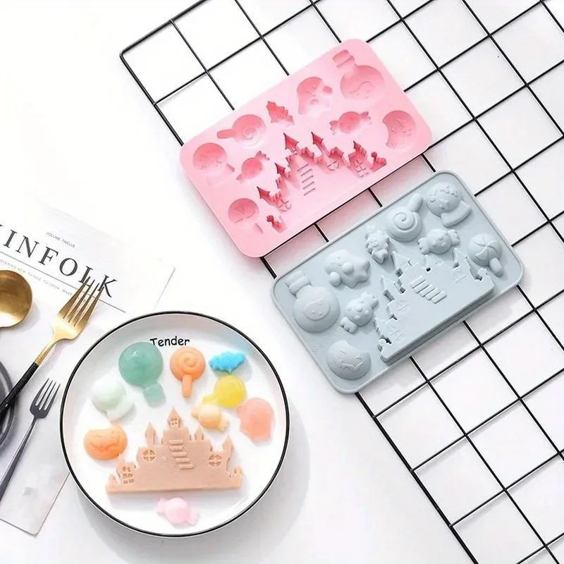 

Хэллоуин DIY шоколад силиконовая форма печенье торт праздничные инструменты для выпечки рождественские подарки мультяшная кухня