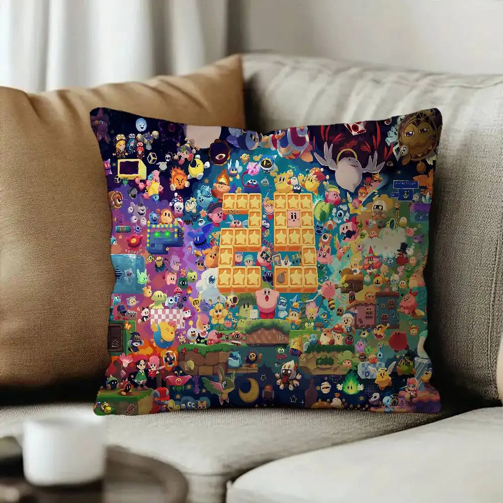 Cartoon Cute K-Kirbies Pillow Gift Home Office Decoration Pillow Bedroom Sofa Car Cushion CoverPillow Case view 2