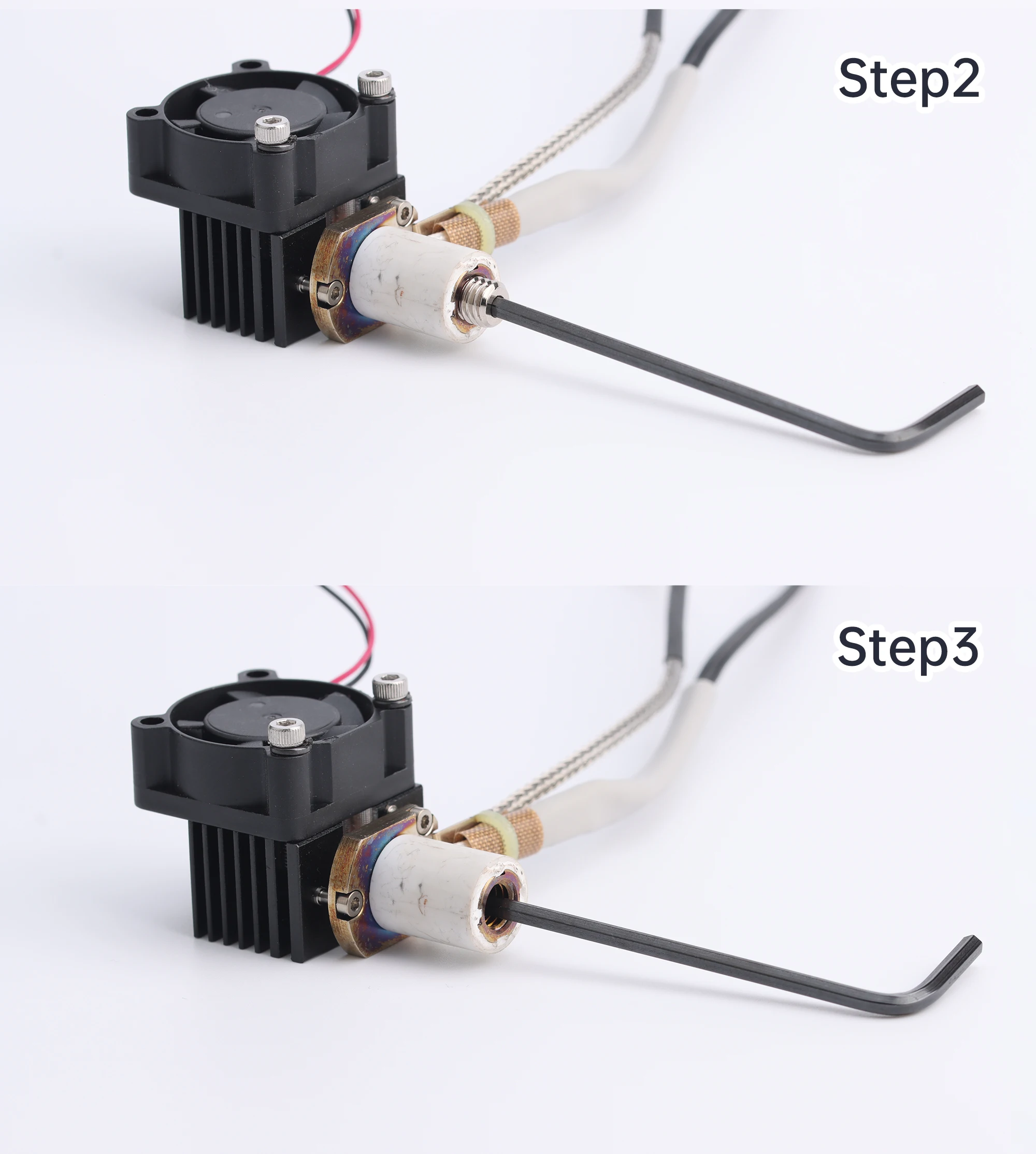 Trianglelab High Flow vergoldete Kupfer-QIDI-Adapter, QIDI 3D-Drucker-Konverter, kompatibel mit V6-Düse – Detail 8