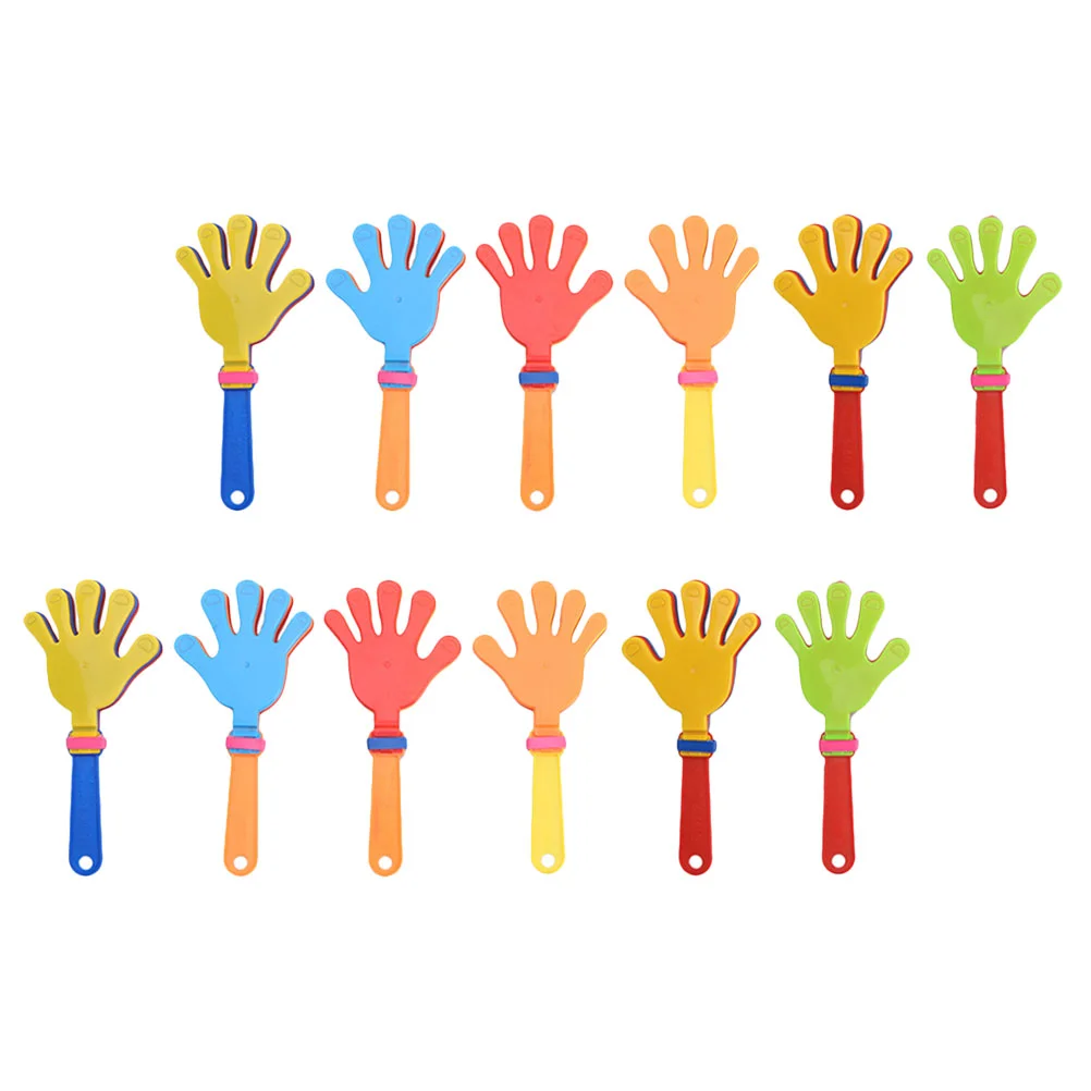 

25 Pcs Hand Clapper Clappers for Sporting Events Party Prop Prototype Plastic Colored Noise Making Toys Favors Cheering