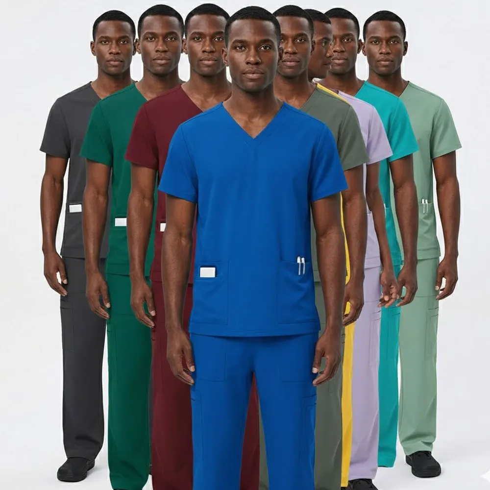 Unisex laboratoriumjassen (dames lange mouw / heren korte mouw) voor ziekenhuis- en studentenwerknemers/studenten