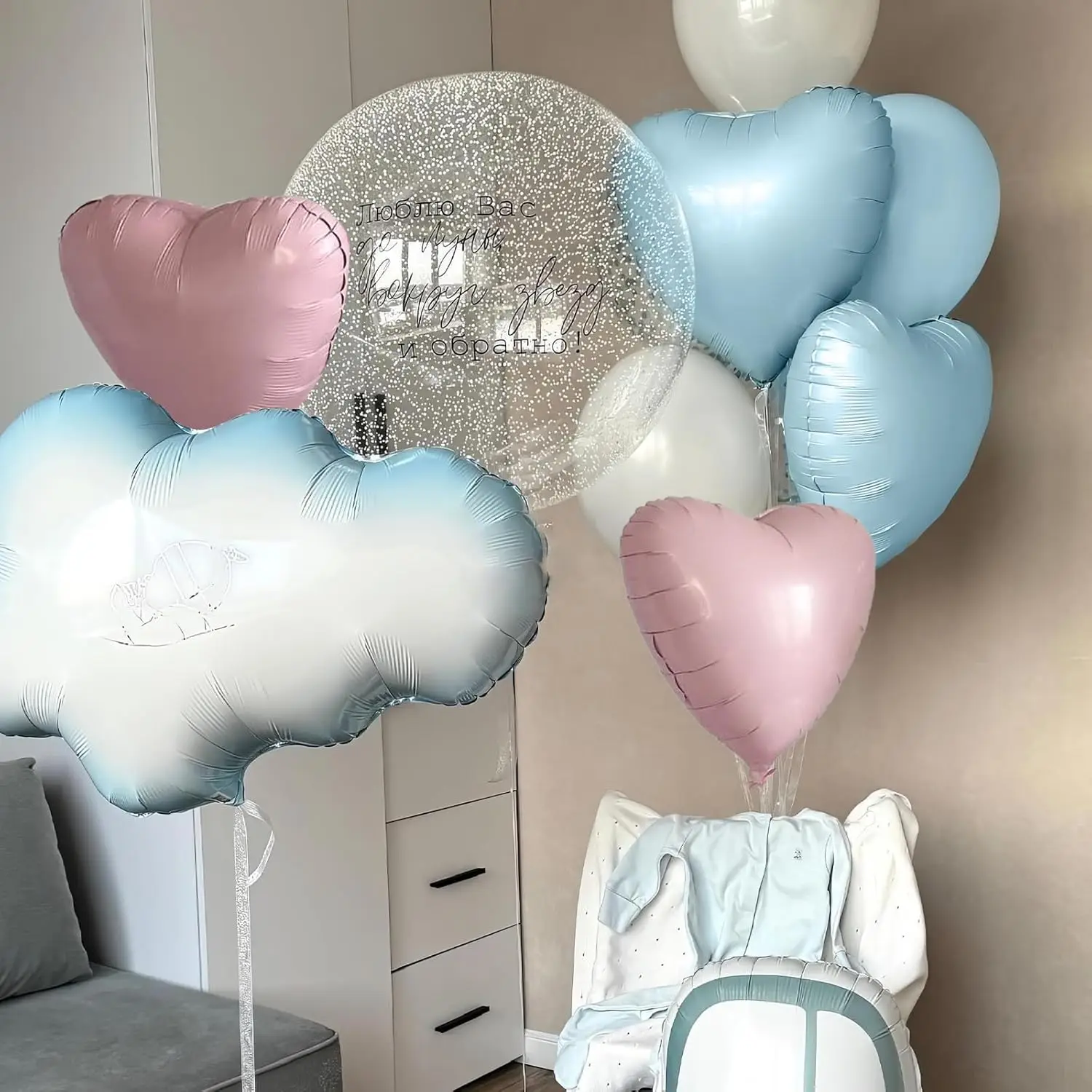 12 Stück 45,7 cm rosa grüne herzförmige Folien-Heliumballons für Babyparty, Hexe, Motto, Geburtstag, Jahrestag, Party-Dekorationen – Detail 17