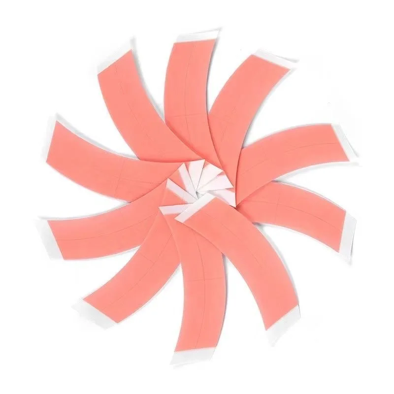 شعر مستعار بشبكة حمراء لاصقة على الوجهين لاصق بيولوجي قوي لفروة الرأس لا يترك علامات مقاوم للماء ومقاوم للعرق لأمن الشعر المستعار